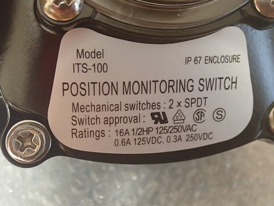 Указатель положения ITS-100 IP67 ENCLOSURE POSITION MONITORING SWITCH mechanical switches