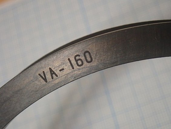Манжета торцевая уплотнение VA-160 NBR60-Black