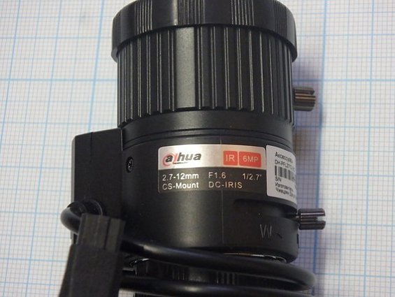 Объектив видеокамеры DH-PFL2712-E6D вариофокальный 1/2.7" 6мегапикс