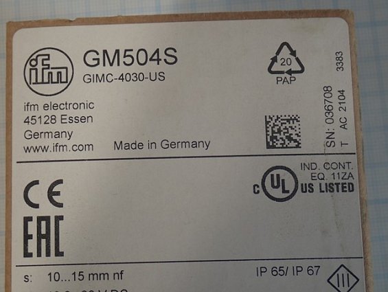 Индуктивный датчик безопасности ifm GM504S GIMC-4030-US
