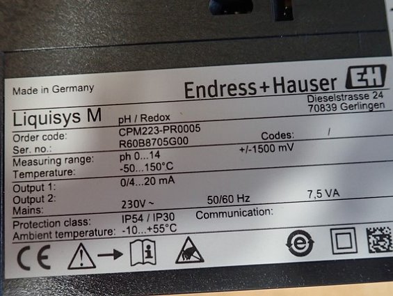 Преобразователь Endress+Hauser CPM223-PR0005 ph 0...14 4...20mA Трансмиттер Transmitter pH-метр