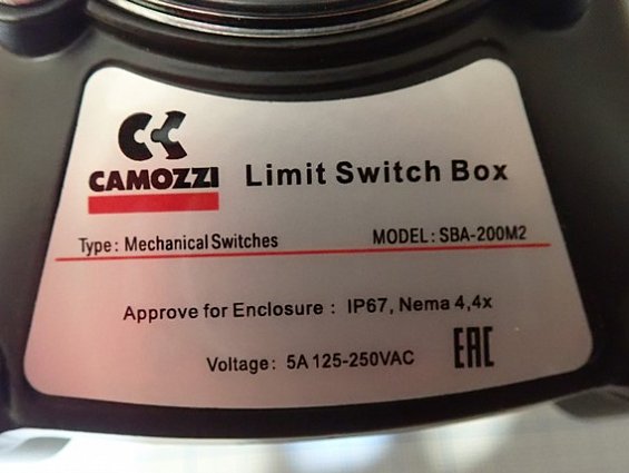 Блок конечных выключателей CAMOZZI SBA-200M2 LIMIT SWITCH BOX