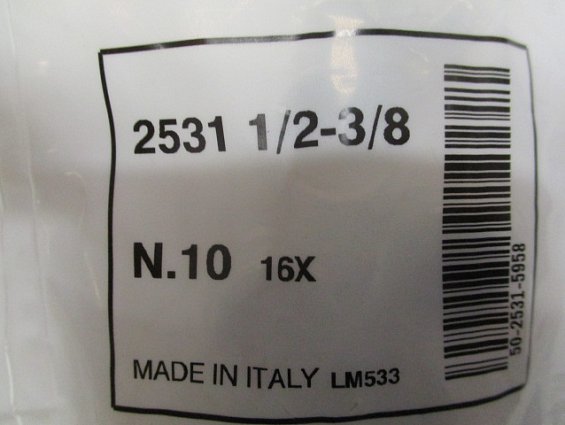 Футорка camozzi 2531-1/2-3/8 G1-1/2 G2-3/8 50-2531-5958 made in italy