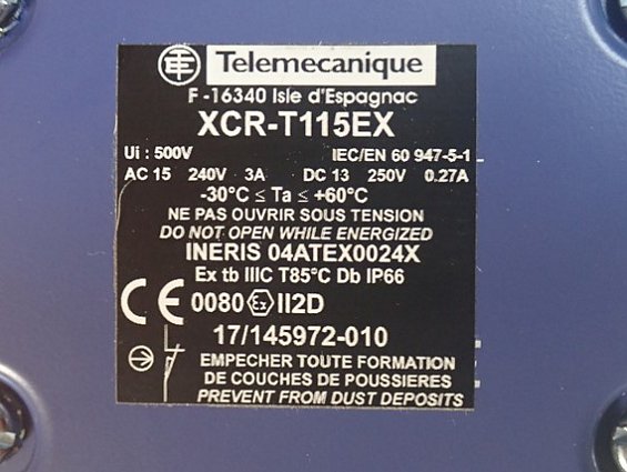Выключатель концевой рычаг Telemecanique XCR-T115EX 240V 3А
