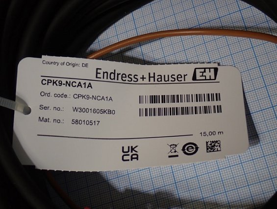 Кабель Endress+Hauser CPK9-NCA1A 15m Made in Germany