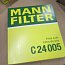 Фильтр воздушный mann-filter c24005 4011558008918 toyota 17801-21050 двигателя 1ZR 1.6