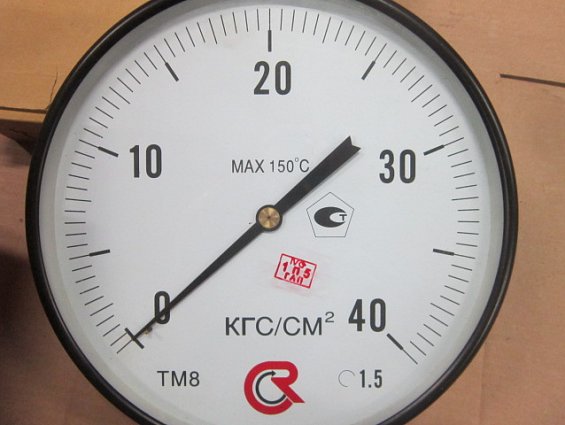 Манометр котловой ТМ-810Р.00 0-40кг/см2 Ф250мм М20х1.5 температура максимальная +150С кл.т.1.5