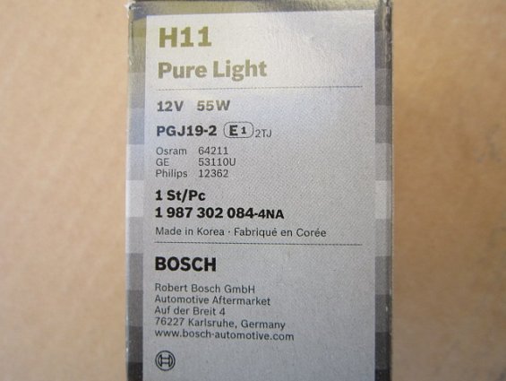 Лампа BOSCH H11 Pure Light