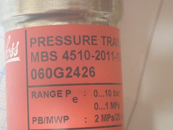 Преобразователь давления Danfoss MBS-4510 060G2426 0...10bar 4-20mA G1A pressure transmitt