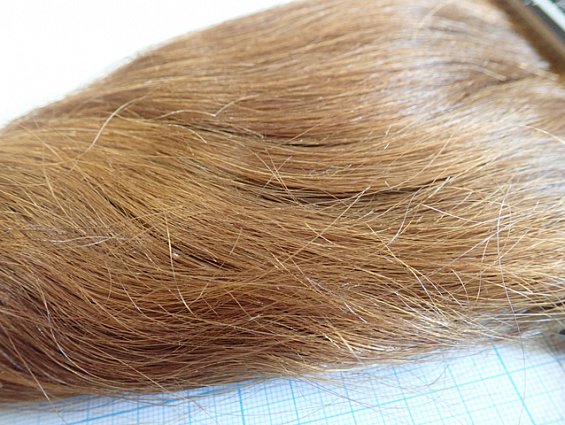 Волос натуральный женский русый неокрашенный срез длина 500мм
