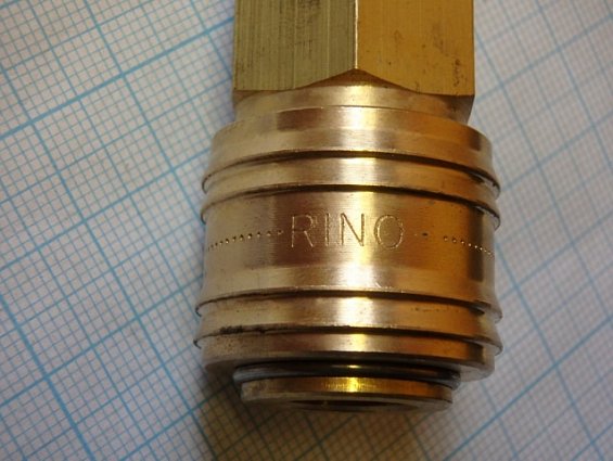 Пневморозетка RINO NW5.5 MAFA соединительная БРС 16021124 Brass Air-Quick Coupler FemaleThread 1/4"